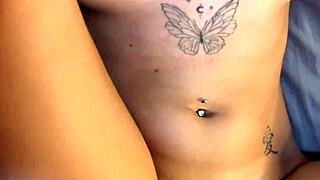 College coed shows off her huge natural tits casually