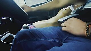 Best Friend's Sister Sucks Cock Devours Pussy Then Rides Hard In Steamy Car Fuck!