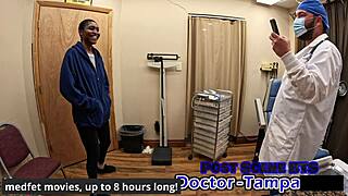 dr tampa gives daisy mynx her first humiliating gyno exam spreading shaved pussy wide