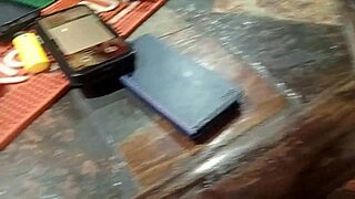 Blondie drops to knees for sloppy blowjob then bends over dripping wet for doggystyle pounding