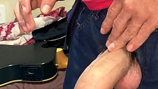 Gozada explodes for my sexy tattooed Brazilian gym muse with monster cock