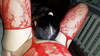 Student girl licks and fucks two teachers in bed, close-up pussy play and cum in mouth for exam prep