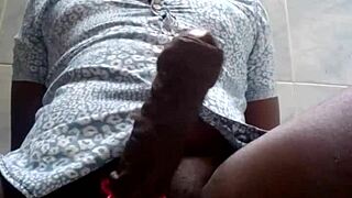 pov monster black cock stretches wet teen ebony pussy to orgasm