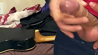 Gozada explodes for my sexy tattooed Brazilian gym muse with monster cock