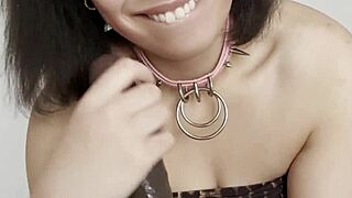 After long study day, tiny gamer girl squirts creamy for older men only