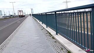 I scouted 18yo Marie from Berlin n fucked her street for cash