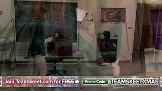 Sex ed prop little 18+ Athena craves classroom orgy with every big cock deepthroat creampie riding