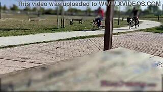 Teacher Jerks And Rides Student Cock Publicly In Park Amid Crowds