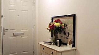 naughty college student's juicy pussy drips after hard spanking roleplay