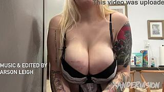 Busty Maid Hadley Haze Spits on Hunk Xander Corvus' Monster Cock for Deep Blowjob