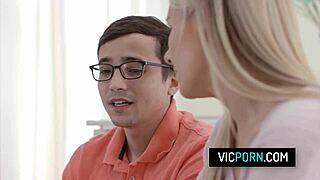 Blonde milf teacher Bunny Madison fucks student istead lessons!