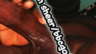 sneak peek bbc midnight fat cock beatin his huge muscular dick oiled