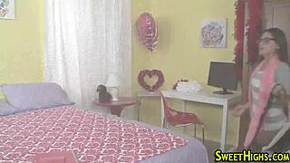 damn that latina teen in glasses gets her small tits pussy destroyed by monster cock doggystyle 😈🔥