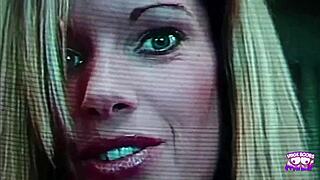 tattooed guy bends inexperienced blonde over pool edge for rough outdoor pussy pounding