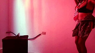 Hot milf mother-in-law dresses as sexy student skirt shakes huge ass sensually moans fucking fantasy