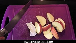 yo, fucking my barely legal stepsis in the kitchen feels so damn wrong-hot