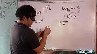 teacher's logarithmic algebra turns into accidental creampie?