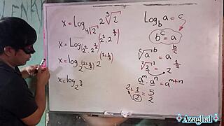 teacher's logarithmic algebra turns into accidental creampie?
