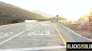 bad blonde teen serves black cock community service