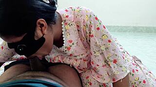 desi girlfriend sneaks first bedroom fuck while parents away panties off pussy pounded hard