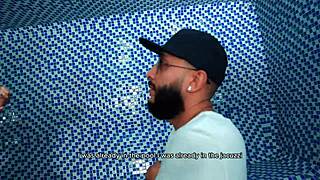 Young Colombian Latina Fucks Soldier's Huge Cock In Sauna