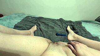 Pov Redhead Wife Soaked Wand Orgasm Squirting Hard