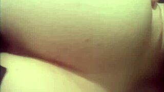 College slut squirts hard on toys while daddy's next door in HD webcam