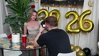 Hot blonde chloe rose films steamy holiday sex tape behind scenes