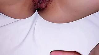 pinay student red panty drippin wet pussy creampie