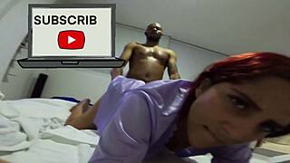 Sweat-drenched Latina wife takes backshots doggystyle moaning get slapped bitch!