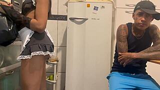 Sizzling 18-year-old Brazilian ninfeta teases with her petite taboo curves.