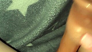 skinny college babe jerks off under bed covers seductively