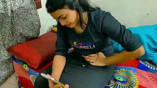 rahul rails his girlfriend and wife side by side in hot dorm threesome