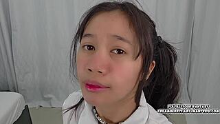 TEEN PETITE 18+ EXTRASMALL 18+ CUTE GIRL SITS ON YOUR FACE AND PLAYS HERSELF FOR YOU!