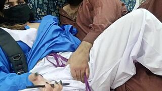 damn this pakistani college girl's tight pussy gets stretched wide by her old teacher's massive pounding