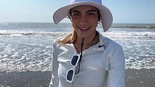 big ass blonde hermanastra beach day casa sola stepbro monster cock cowgirl creampie interracial