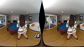 WOW Violet Starr Gets Snookered in Wankzvr Virtual Reality Sex POV Close-Up!