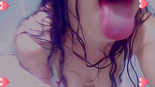 ohh im totally wet horny student masturbating hard in shower