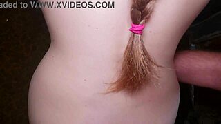 one wild night i bent over a german student in the hallway for deep doggystyle sex