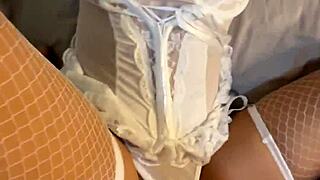 perfect goth college girl's huge tits bounce in doggy 🍑