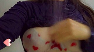 ohh im totally wet horny student masturbating hard in shower