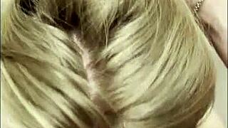 cute glasses-wearing college roommate gags on cock then takes creamy doggystyle backshots