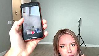 caught my student stepsis with dildo now she rides it while sucking