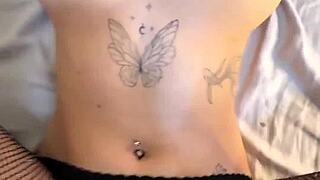 Goth College Girl with Perfect Ass and Huge Natural Tits Gets Passionate Sex