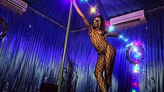 athletic ebony shows skills then takes bbc rough in private room