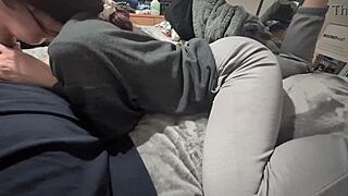 Petite redhead wife shakes ass begging for your hot cumshot load