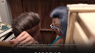 Tattooed College Emo Girl Jerks Huge Cock in Closet for Taboo Creampie