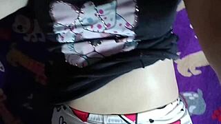 i got my best friend stripping in bathroom lingerie then fucked her hard cosplay style