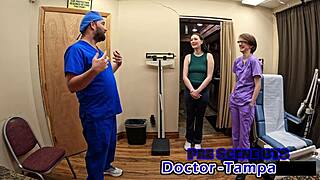 Overwhelmed By First Gyno Exam Luci Starrs Pussy Spread Wide Under Dr Tampa