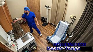 Overwhelmed By First Gyno Exam Luci Starrs Pussy Spread Wide Under Dr Tampa